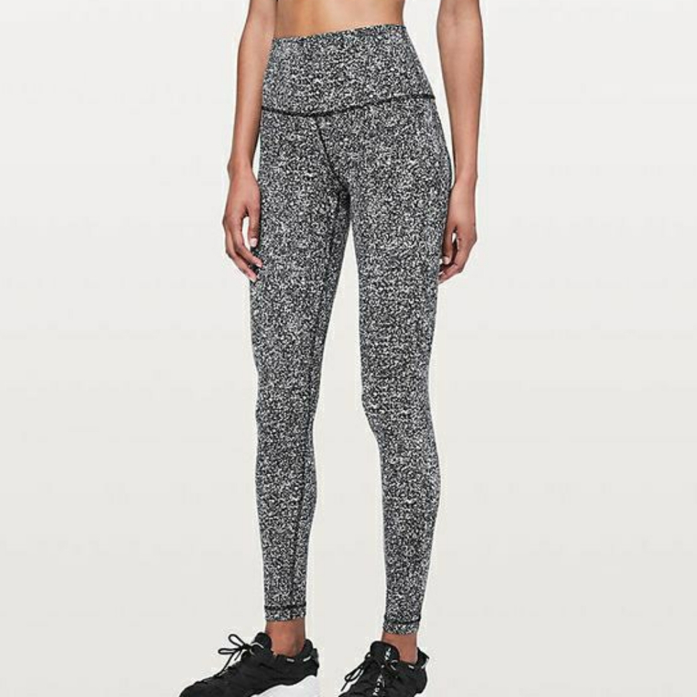Lululemon High Waisted Floral Compression Yoga Pants